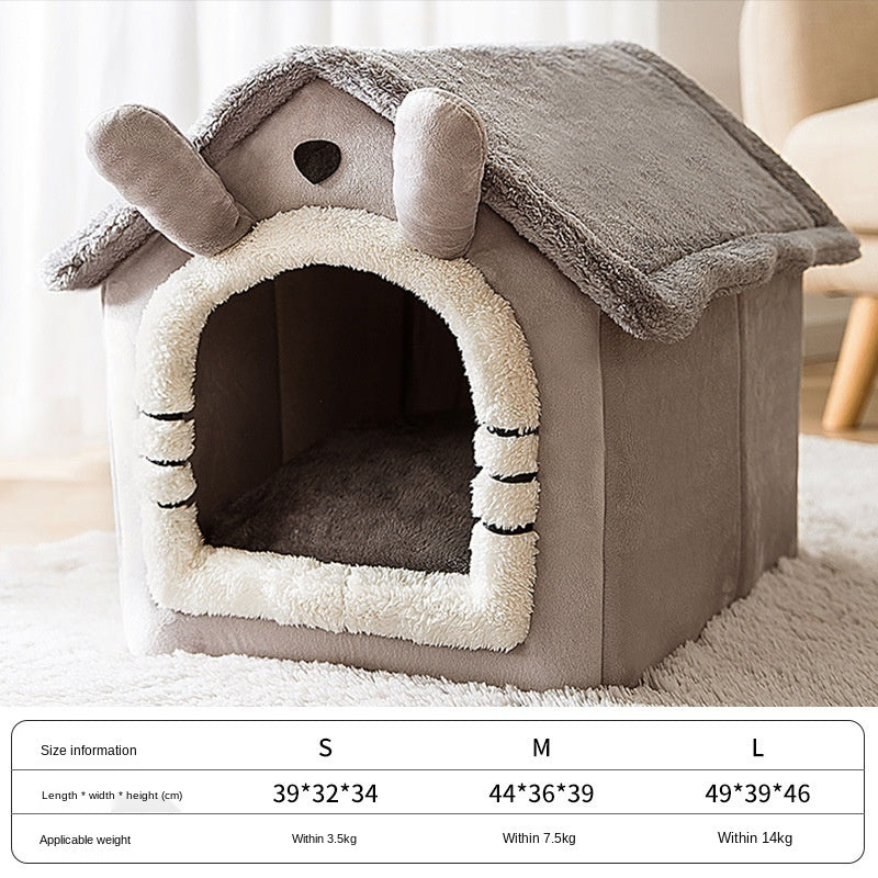 Small Pet Bed for Dogs & Cats – All Seasons